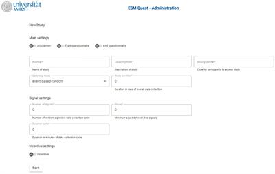 Assessing <mark class="highlighted">psychological variables</mark> on mobile devices: an introduction to the experience sampling app ESM-Quest